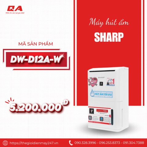 Máy hút ẩm Sharp DW-D12A-W