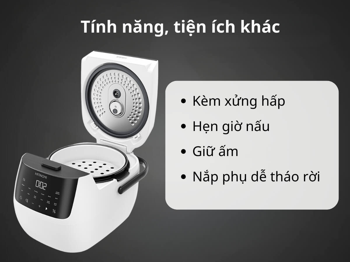 Nồi cơm điện tử 1,8L Hitachi RZ-R18XN( R18XN W)