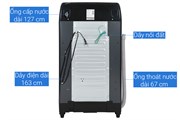 Máy giặt Aqua 12 kg AQW-FR120HT BK ( FR120HT BK)