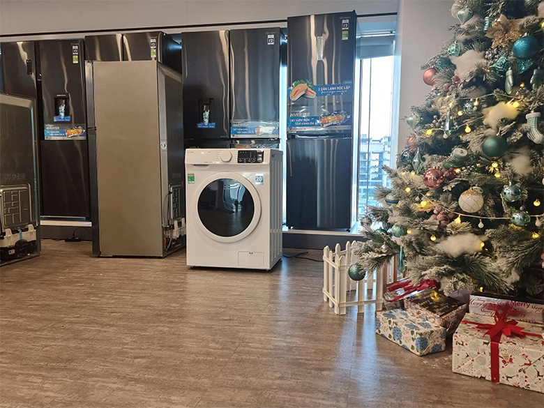 Máy giặt cửa ngang Casper Inverter 9.5Kg WF-95I140BWC ( 95I140BWC)