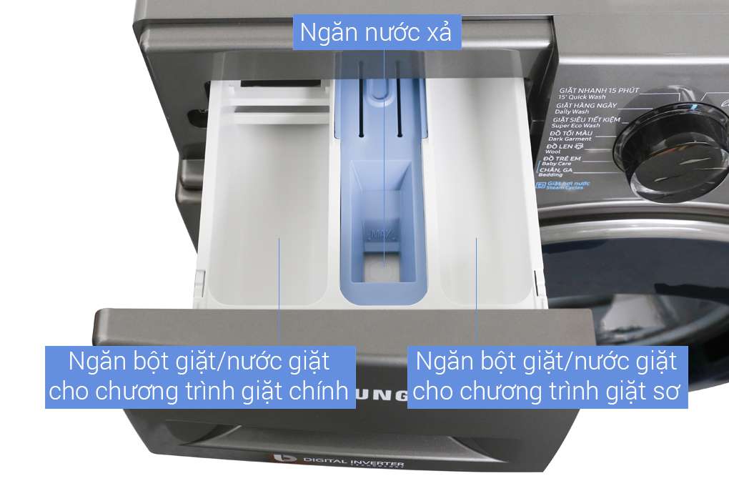 Máy giặt Samsung Inverter 8 kg WW80J54E0BX/SV