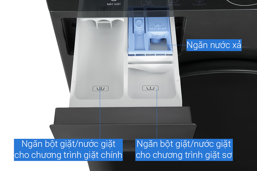 Máy giặt sấy LG Inverter 14 kg + 10 kg WT1410NHB