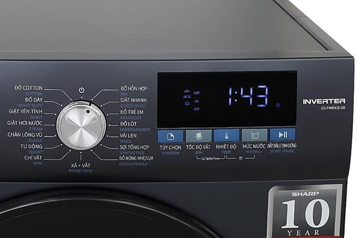 Máy giặt Sharp Inverter 9 kg ES-FM90CB-SB ( FM90CB)