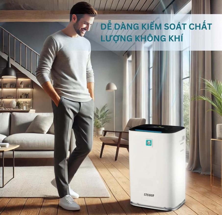 Máy hút ẩm lọc không khí Steiger STG 835DW/PRO