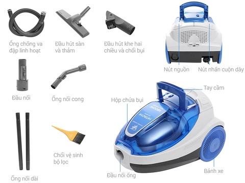 Máy Hút Bụi Hitachi 1800W CV-SF18(24CV-BL)
