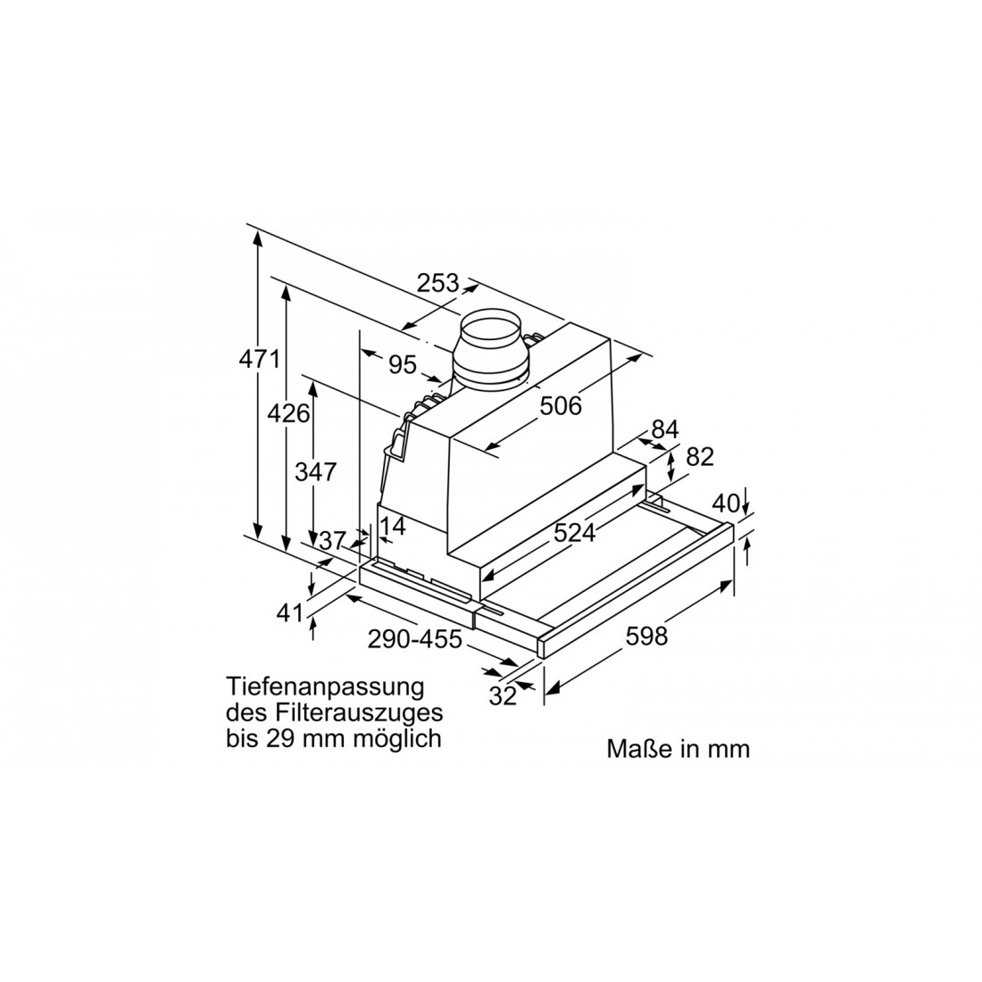 Máy hút mùi âm tủ Bosch DFS067K51 Series 8