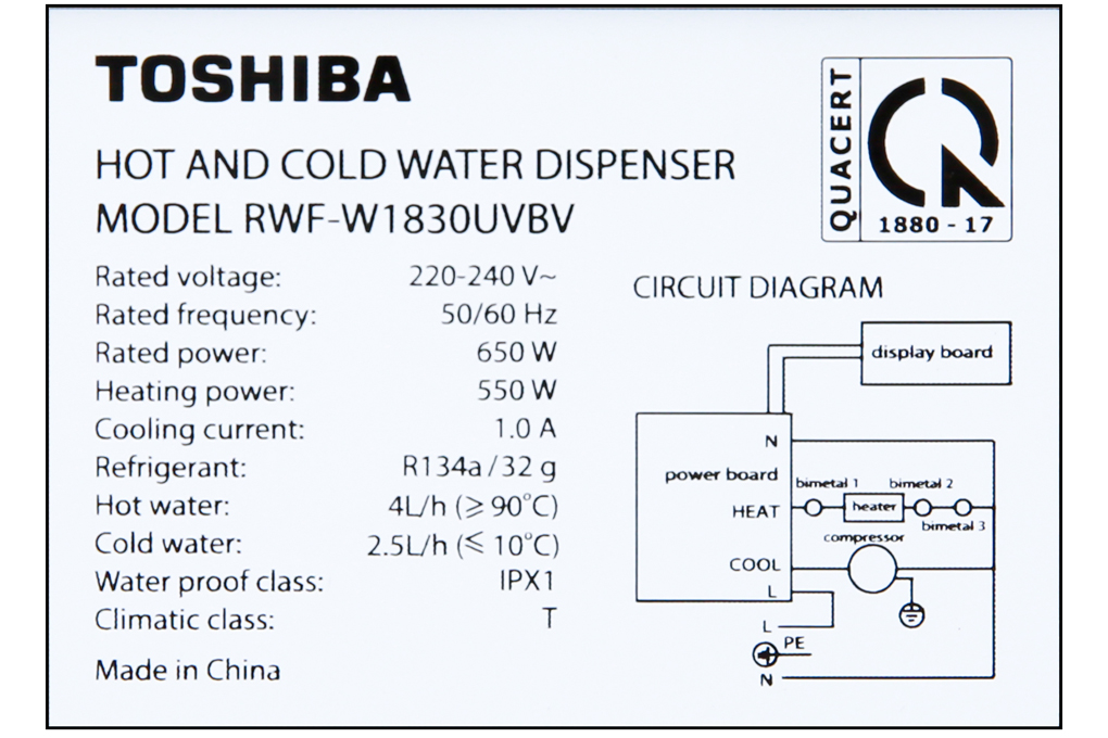 Cây nước nóng lạnh Toshiba RWF-W1830UVBV(T)