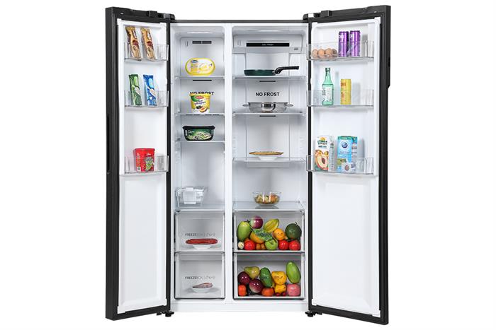 Tủ lạnh Aqua Inverter 550 lít Side By Side AQR-S612XA(CBC) ( S612XA)