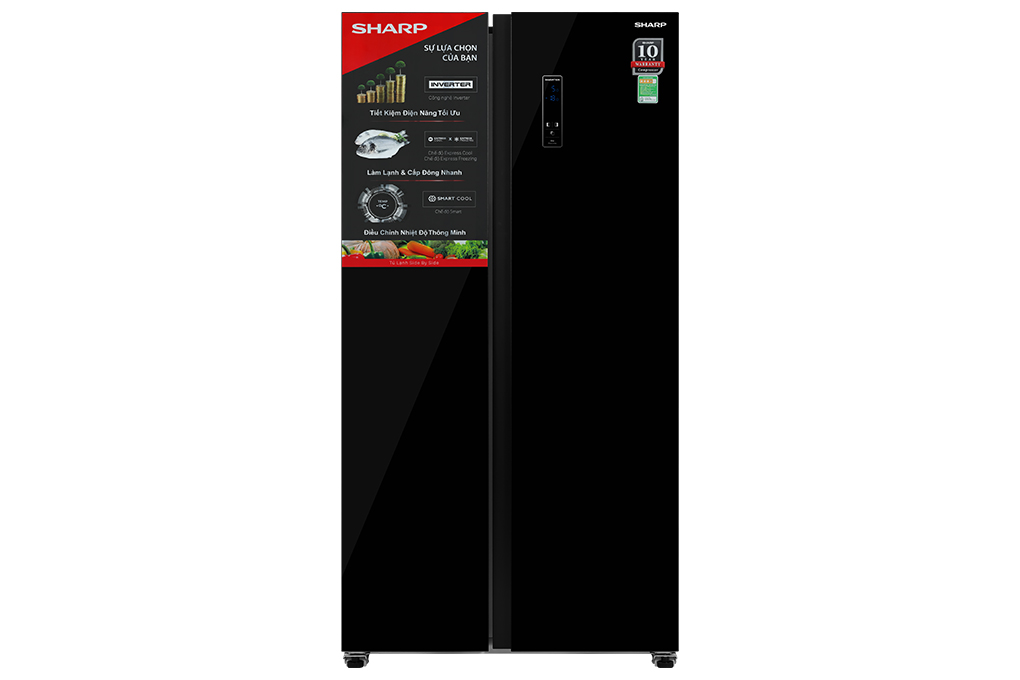 Tủ lạnh Sharp Inverter 442 lít Side By Side SJ-SBX440VG-BK ( SBX440VG)