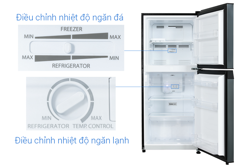 Tủ lạnh Toshiba Inverter 194 lít GR-RT252WE-PMV(52) ( RT252WE)