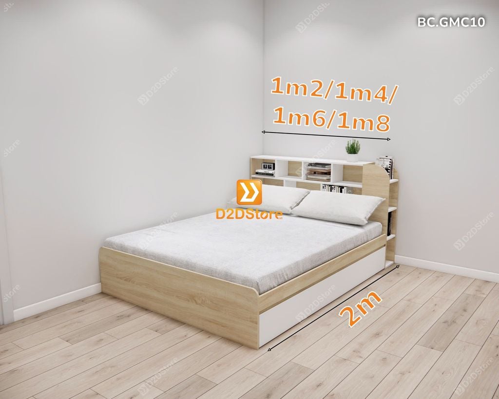 Giường kéo 2 tầng thông minh nhiều kích thước mã BC.GMC10