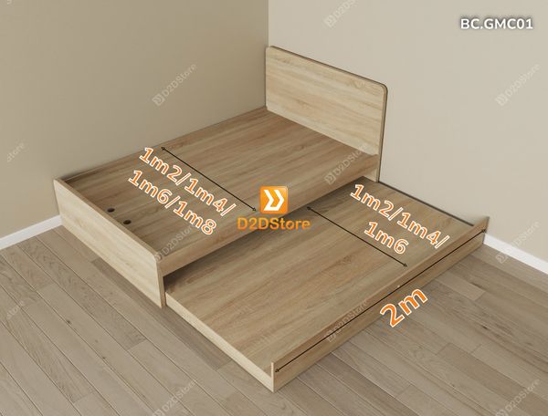 Giường kéo mẹ bồng con nhiều kích thước mã BC.GMC01
