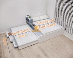 Giường kéo 2 tầng thông minh nhiều kích thước mã BC.GMC08