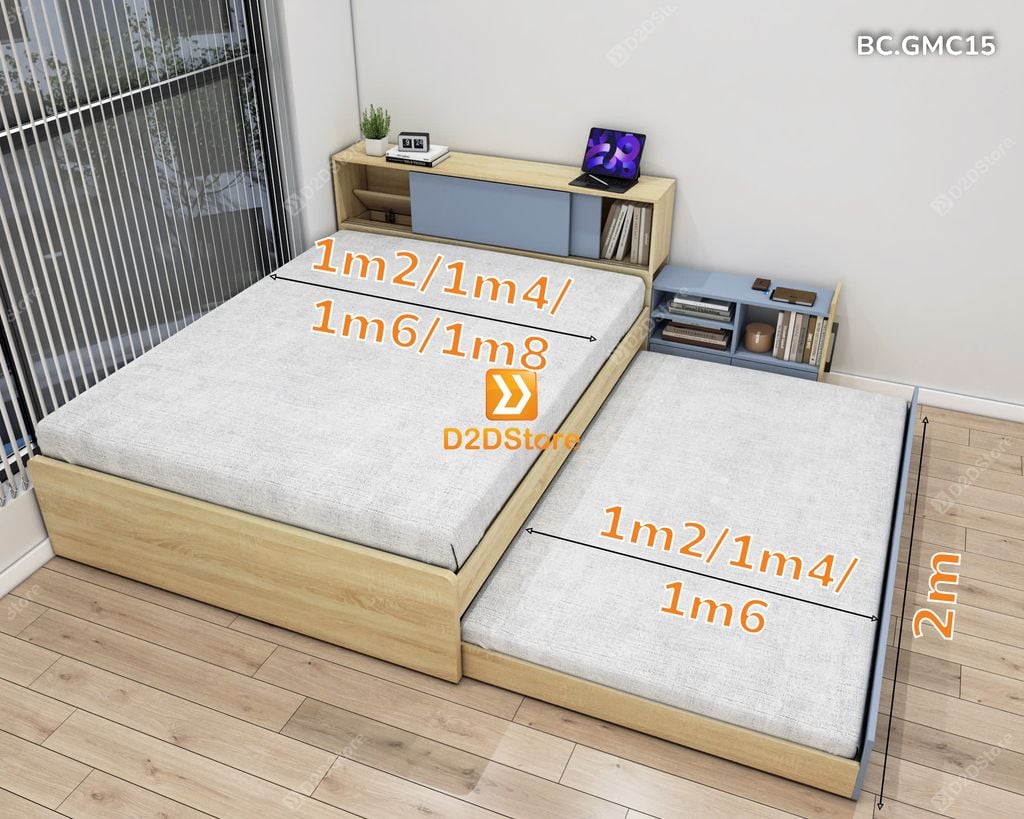 Giường mẹ bồng con thông minh nhiều kích thước mã BC.GMC15