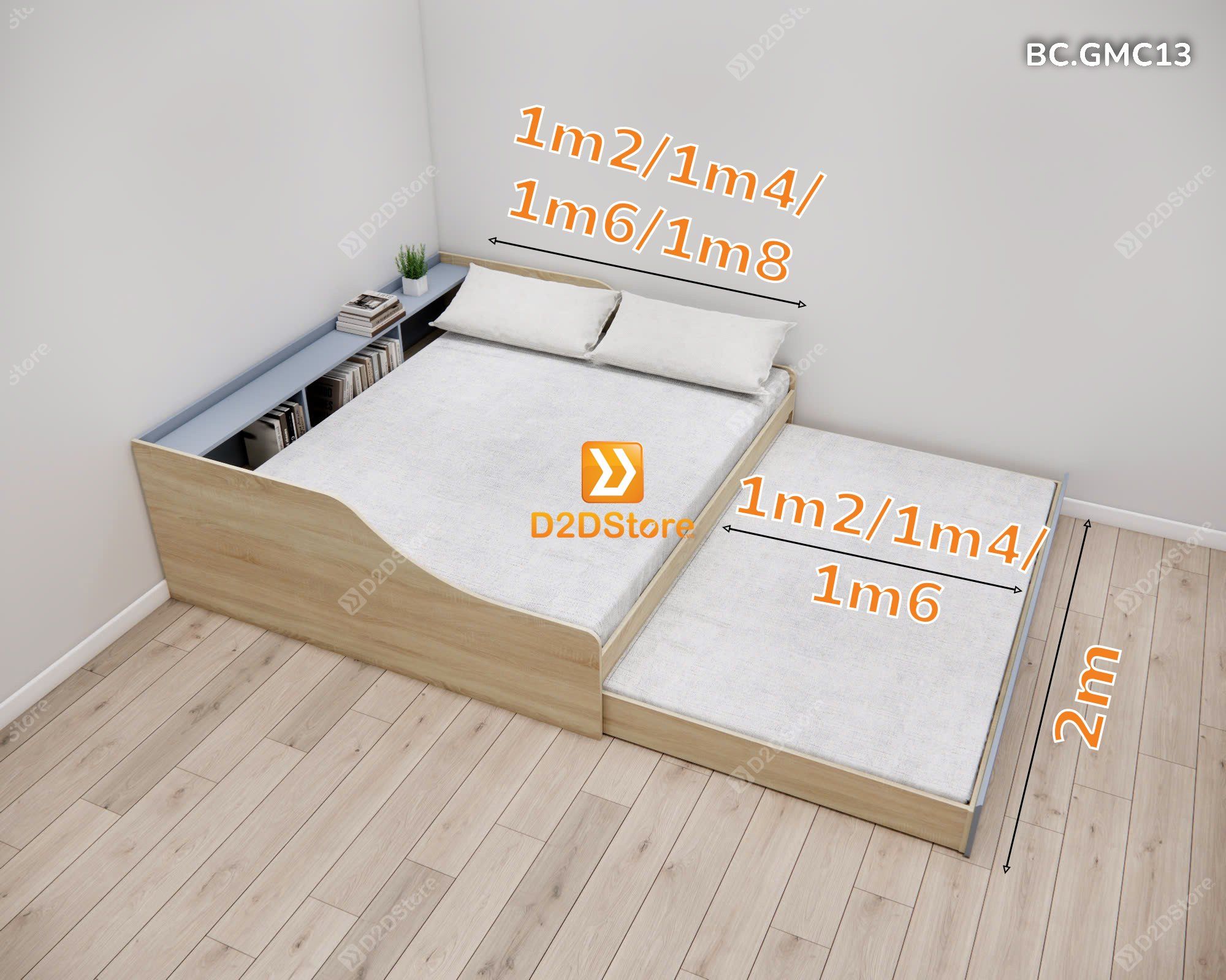 Giường mẹ bồng con thông minh nhiều kích thước mã BC.GMC13 