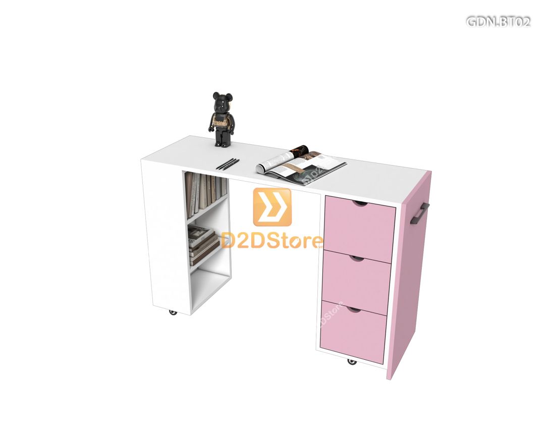  Giường ngủ kết hợp bàn học tủ áo GDN.BT02 