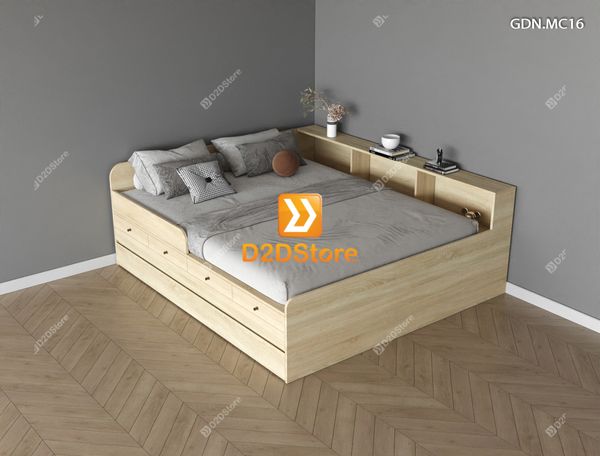 Giường kéo 2 tầng mẹ bồng con GDN.MC16