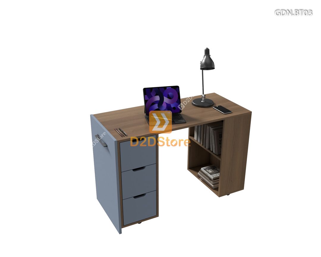  Giường ngủ kết hợp bàn học tủ áo GDN.BT03 