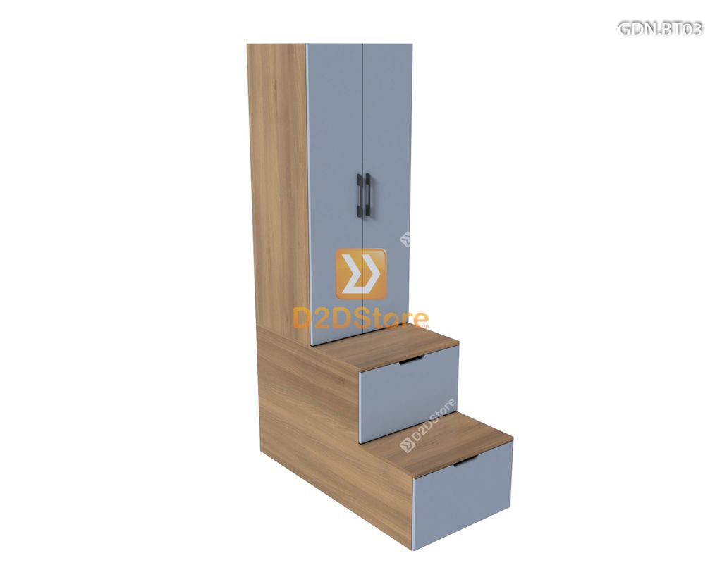 Giường ngủ kết hợp bàn học tủ áo GDN.BT03