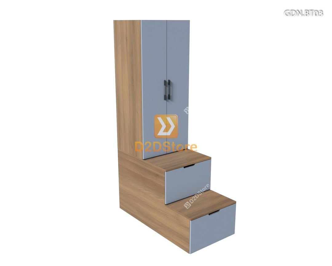  Giường ngủ kết hợp bàn học tủ áo GDN.BT03 