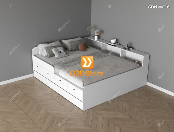 Giường kéo 2 tầng mẹ bồng con GDN.MC16