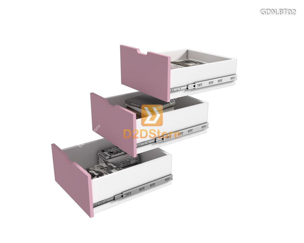 Giường ngủ kết hợp bàn học tủ áo GDN.BT02