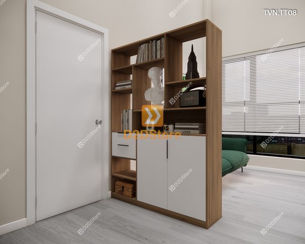 Kệ tủ vách ngăn trang trí TVN.TT08