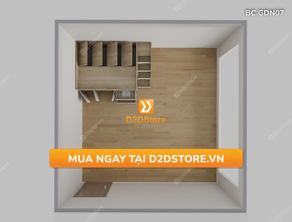 Giường đa năng thông minh nhiều kích thước mã BC.GDN07