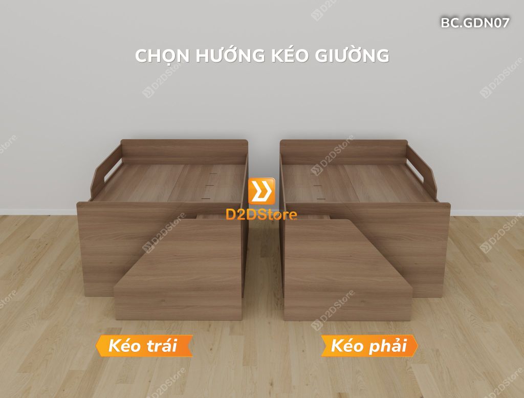 Giường đa năng thông minh nhiều kích thước mã BC.GDN07