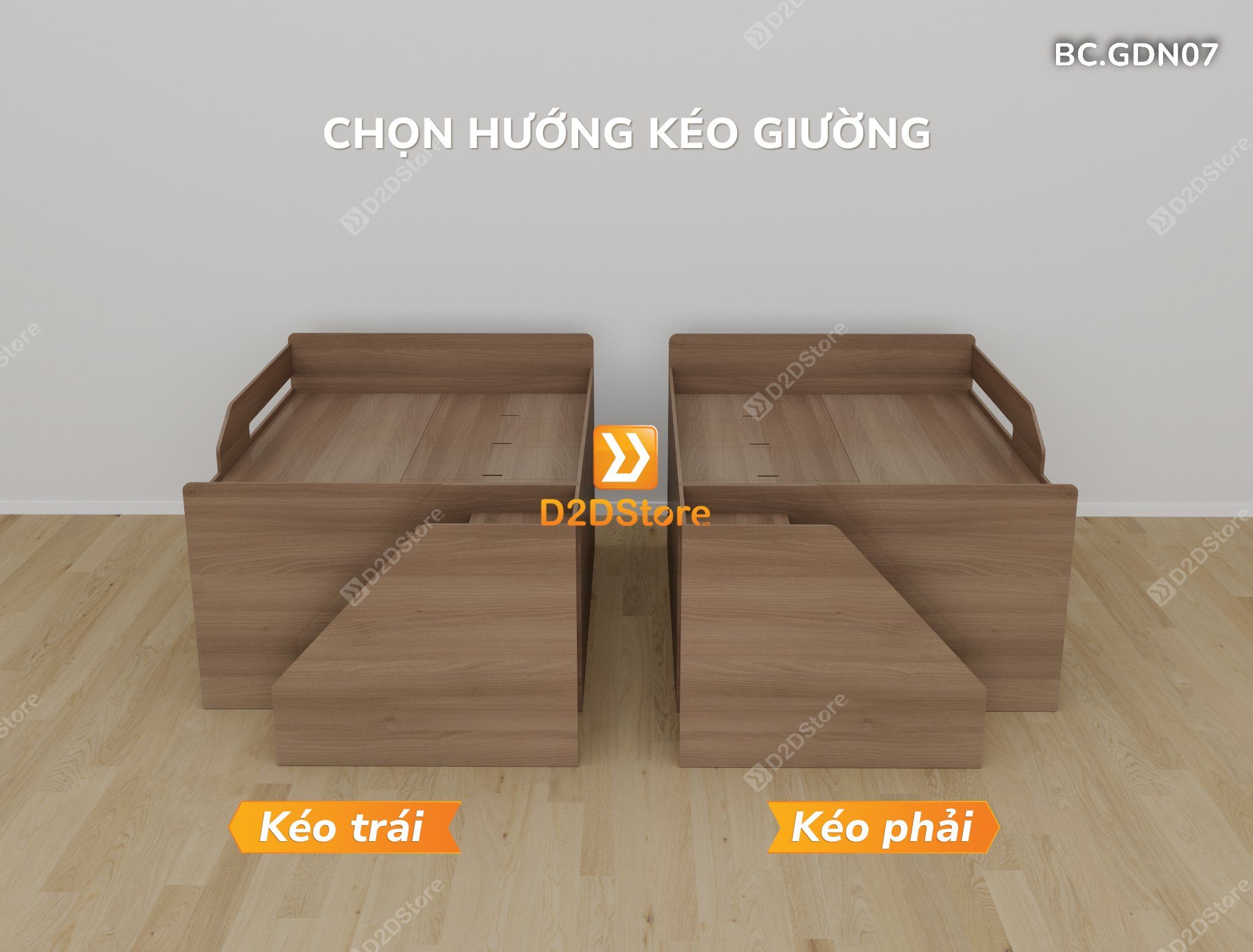  Giường đa năng thông minh nhiều kích thước mã BC.GDN07 
