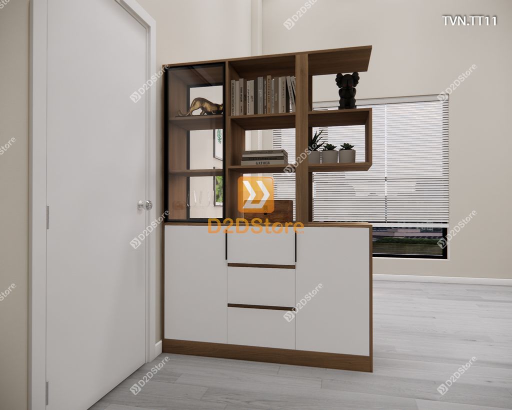 Kệ tủ vách ngăn trang trí TVN.TT11