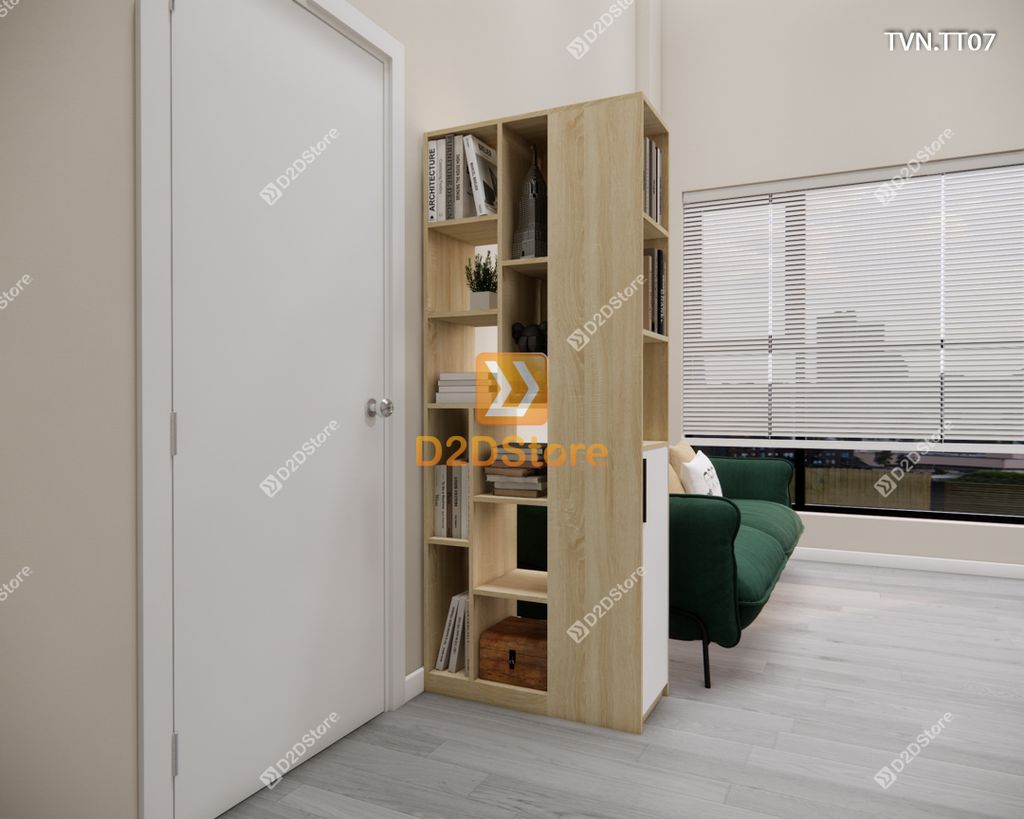 Kệ tủ vách ngăn trang trí TVN.TT07