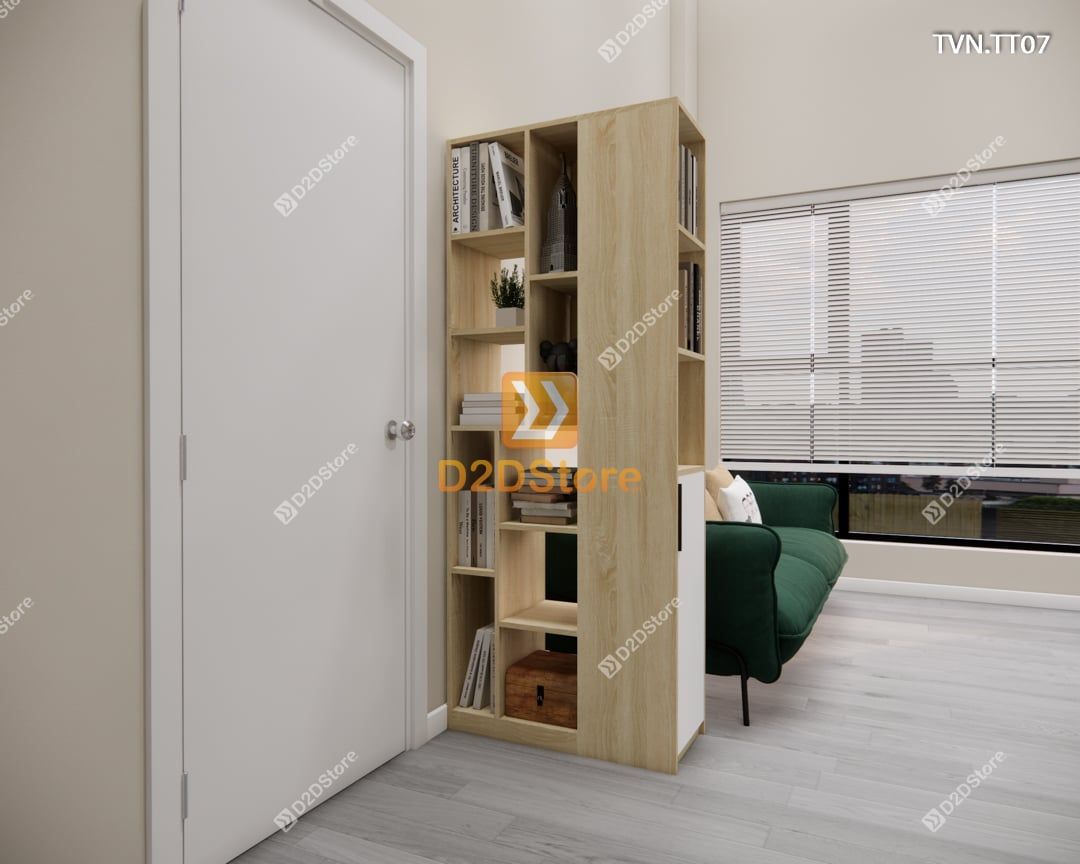  Kệ tủ vách ngăn trang trí TVN.TT07 