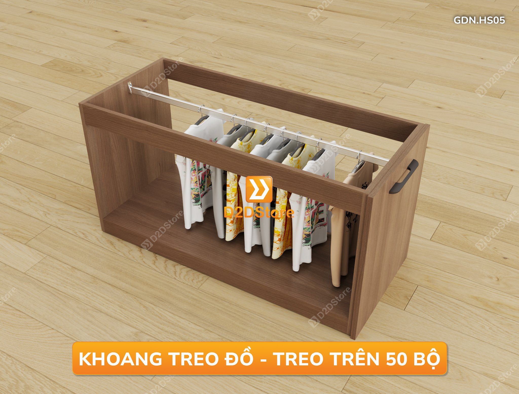  Giường đa năng thông minh kết hợp tủ kéo và bàn, cao 600mm, mã GDN.HS05 