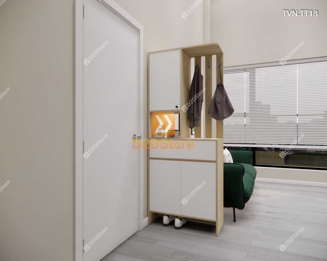  Kệ tủ vách ngăn trang trí TVN.TT13 