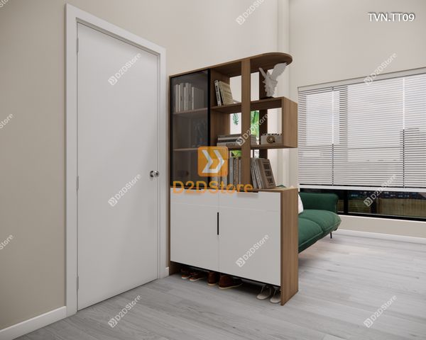 Kệ tủ vách ngăn trang trí TVN.TT09