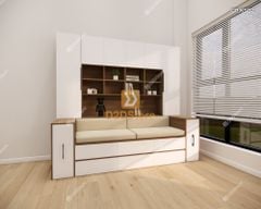 Ghế Bench kết hợp tủ kệ sách GB.KS02