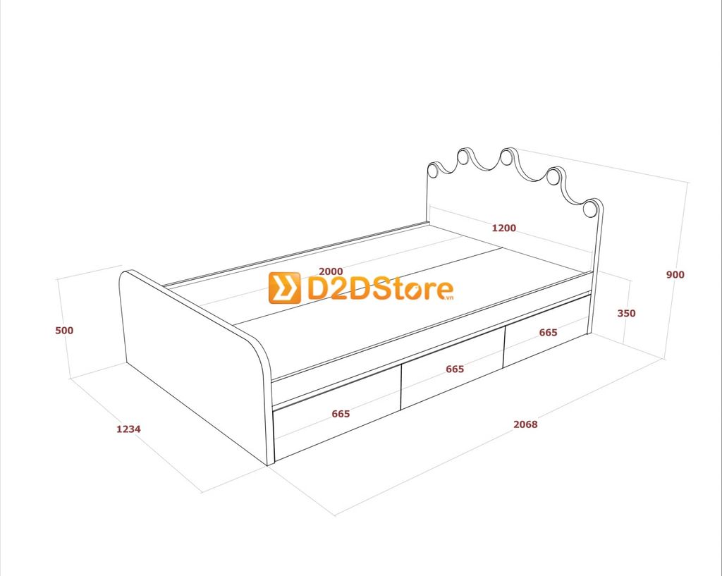 Bộ giường tủ phòng ngủ bé trai BTG.BT03
