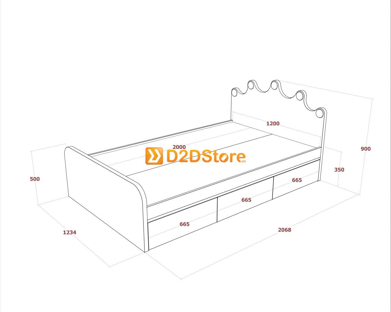  Bộ giường tủ phòng ngủ bé trai BTG.BT03 