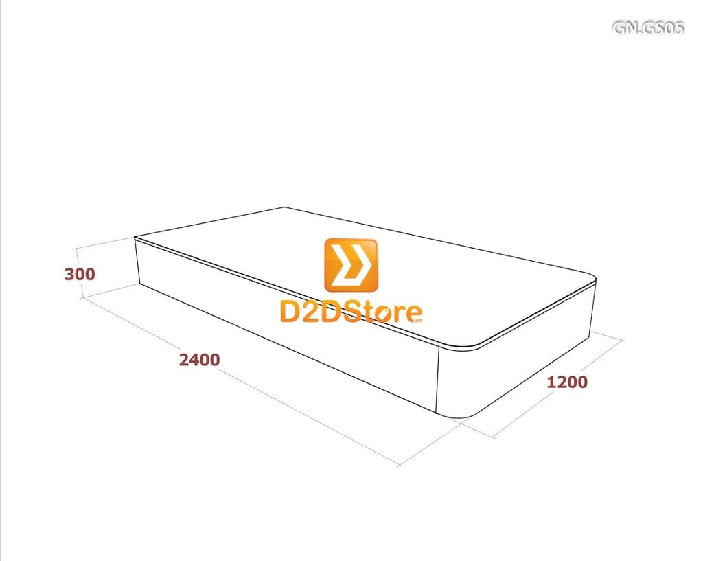 Giường ngủ dạng bục đa năng GN.GS05