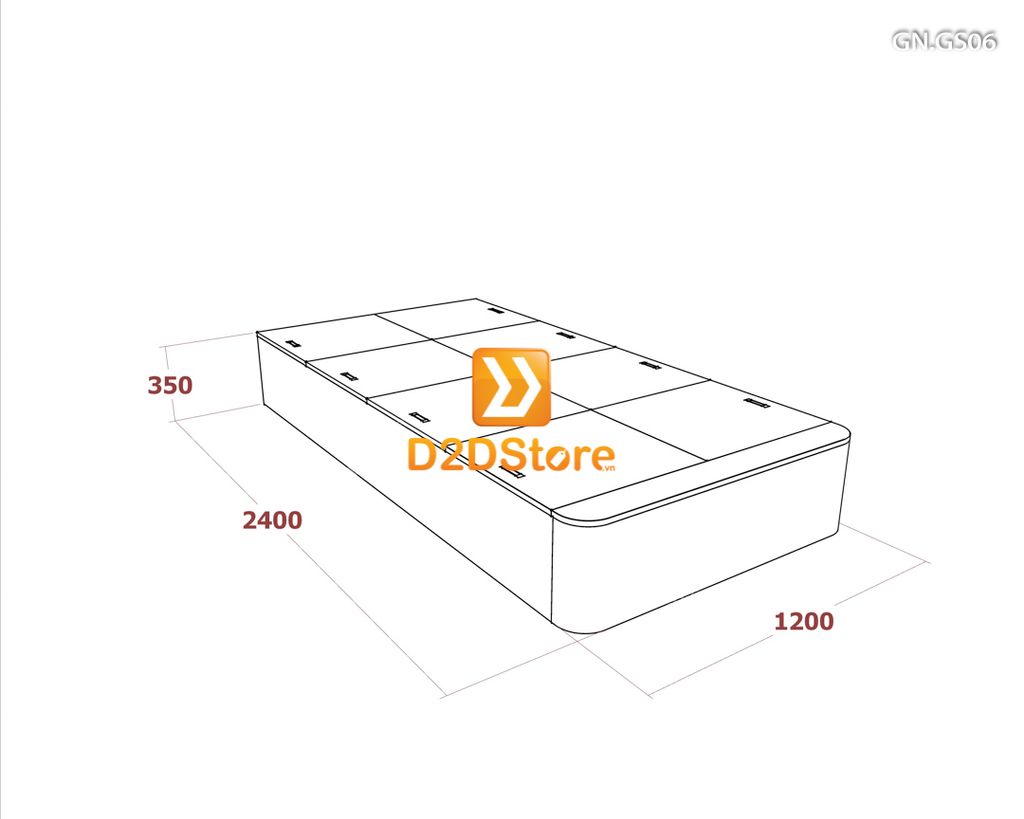 Giường ngủ dạng bục đa năng GN.GS06