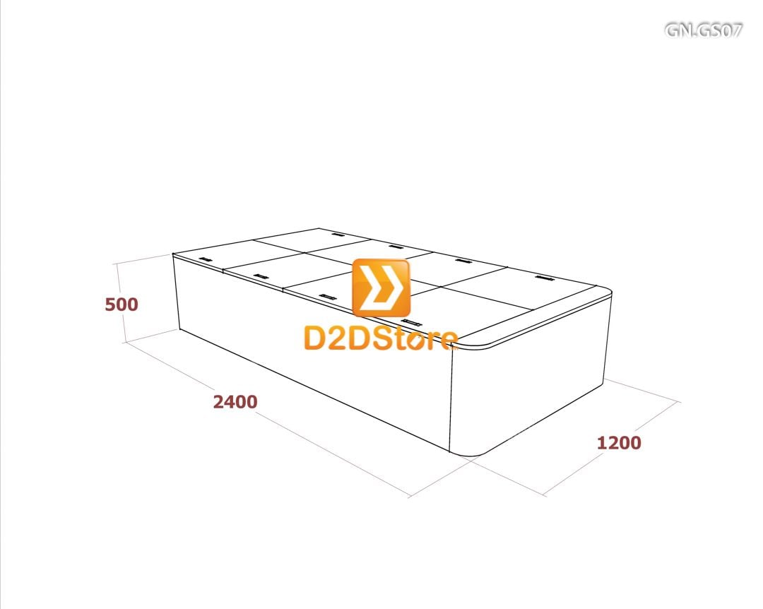  Giường ngủ dạng bục đa năng GN.GS07 