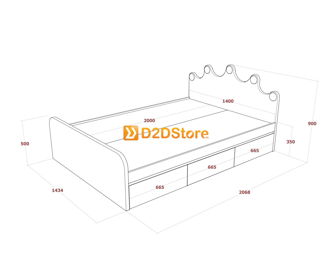 Bộ giường tủ phòng ngủ bé trai BTG.BT03 