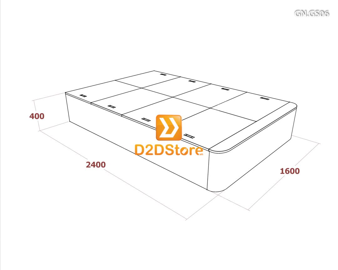  Giường ngủ dạng bục đa năng GN.GS06 