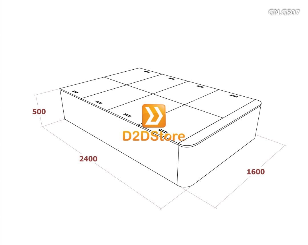  Giường ngủ dạng bục đa năng GN.GS07 