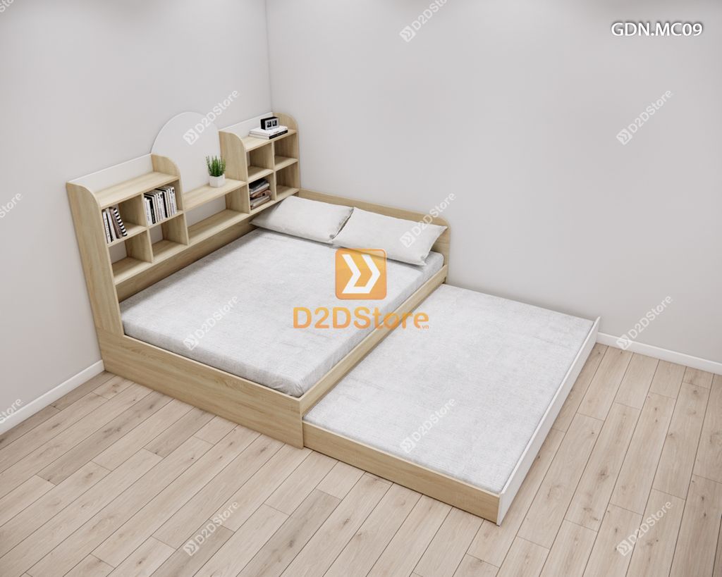 Giường kéo 2 tầng mẹ bồng con GDN.MC09