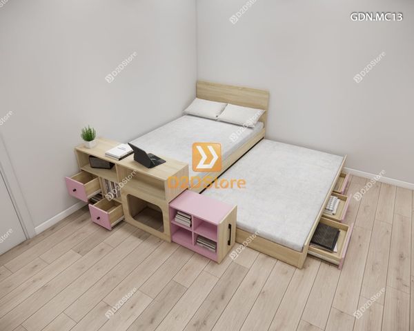 Giường kéo 2 tầng mẹ bồng con GDN.MC13