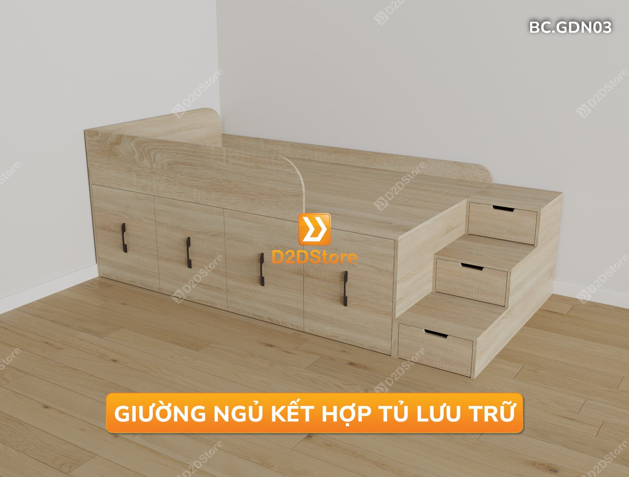  Giường đa năng thông minh nhiều kích thước mã BC.GDN03 