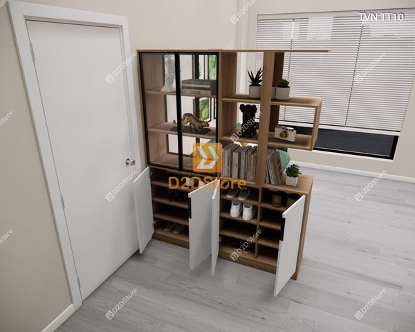 Kệ tủ vách ngăn trang trí TVN.TT10