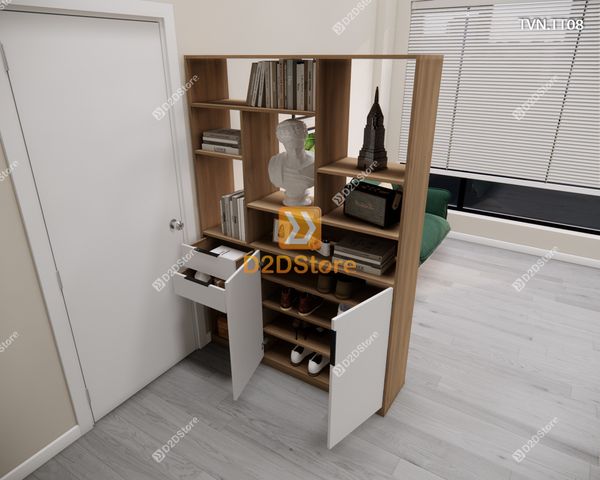 Kệ tủ vách ngăn trang trí TVN.TT08